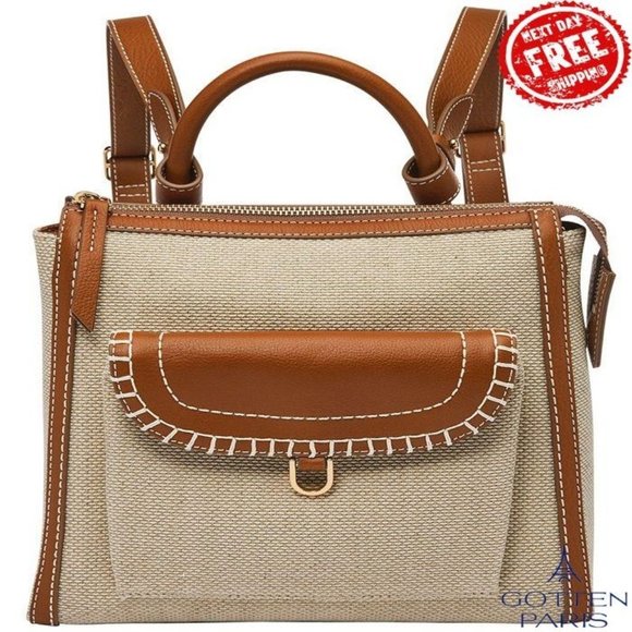 Fossil Parker Small Leather Backpack Natural Brown Women\'s Bag main image 7